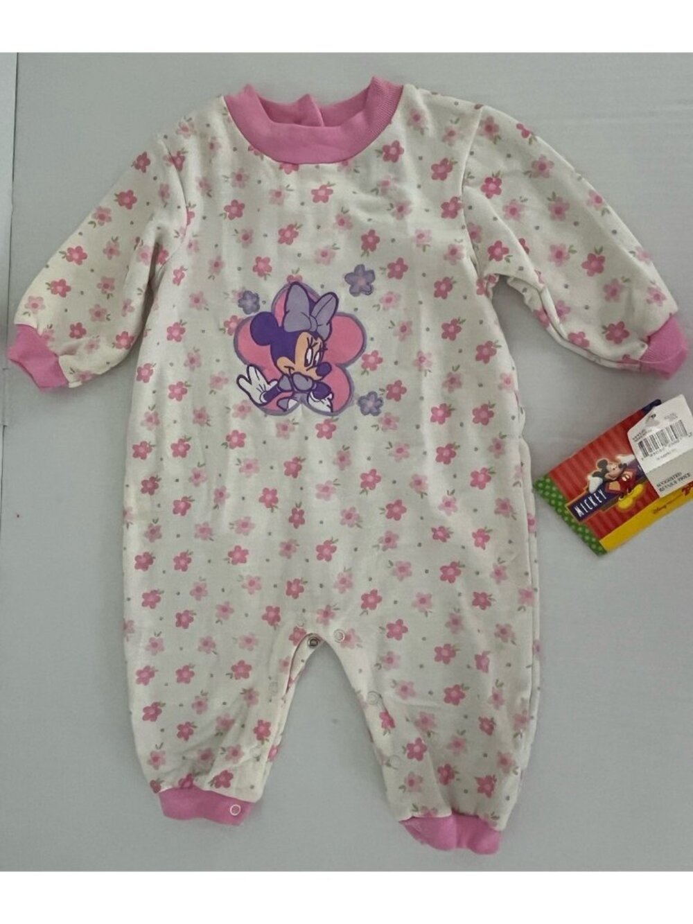 Vintage Mickey for Kids Girl's 12 months Minnie Mouse Romper 1pc  NWT